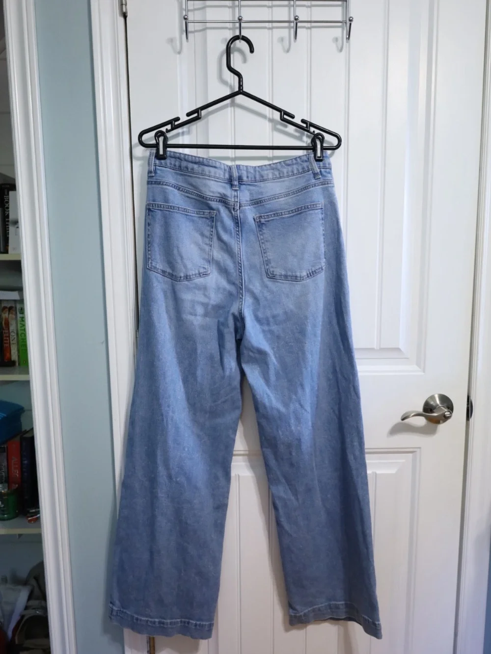 OAT New York Comfort Weave Denim Wide Leg Jeans Light Wash Size 10/30 - Picture 8 of 12